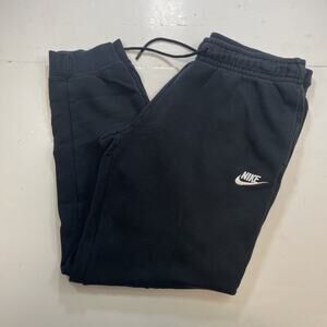 Nike Men’s Sweatpants Joggers Black Size Medium - Fleece Comfort, Athletic Fit